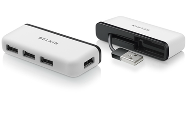 贝尔金F4U021vqe USB集线器 便携旅行与多重接口的可靠伙伴